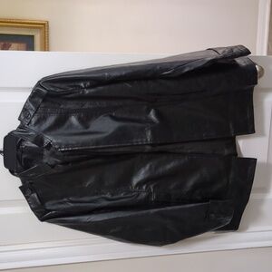 Faux Black Leather Jacket